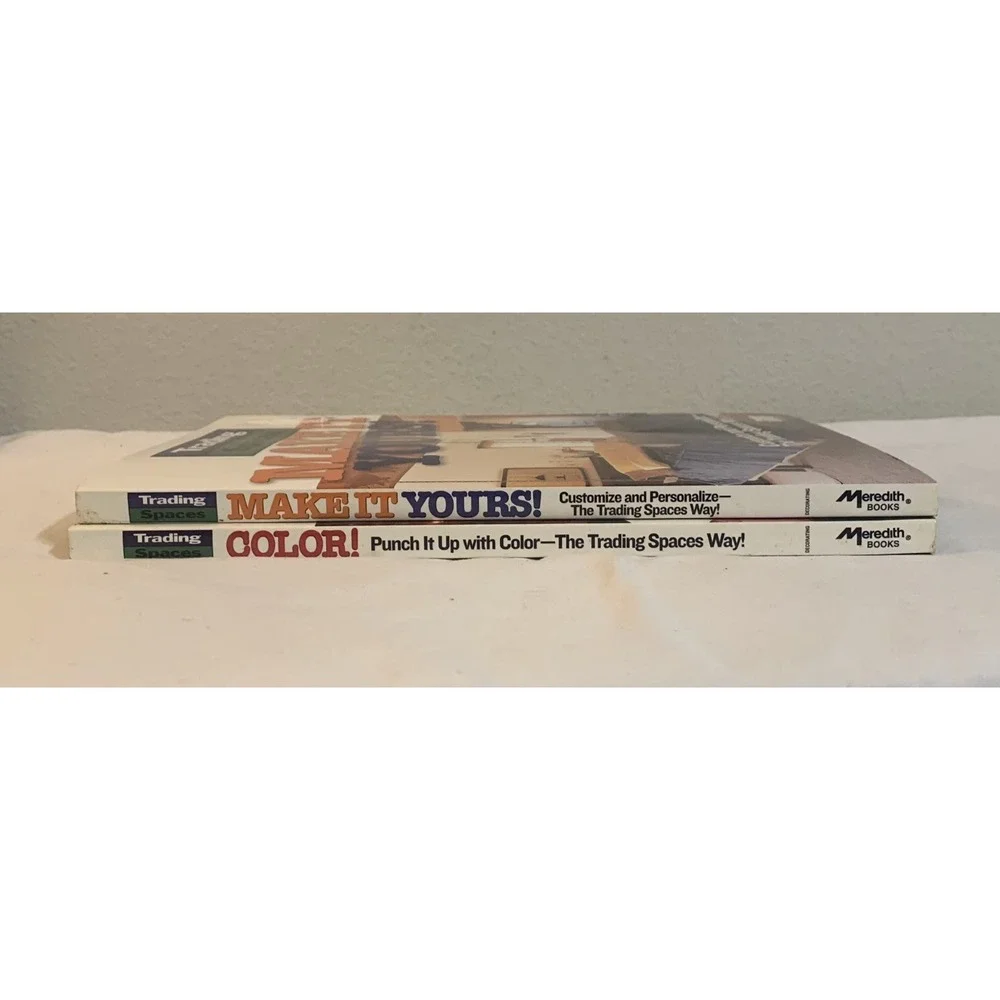 Trading Spaces Make It Yours & Color! Decorating Books Lot of 2 TLC 2003 PB